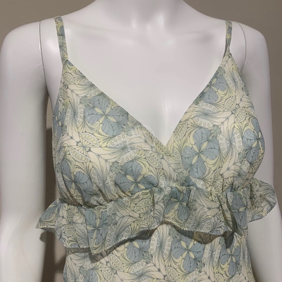 NWT Max Studio Printed Textured Ruffle Maxi Dress - Picture 5 of 15